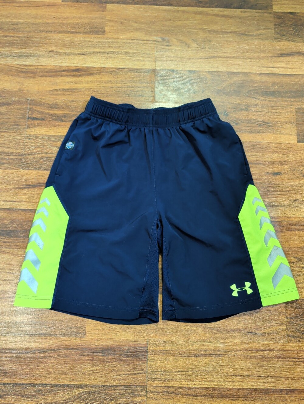 Under Armour NFL Combine Athletic Shorts Men's Medium Navy Blue